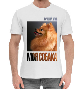 Мужская хлопковая футболка Лучший друг - моя собака
