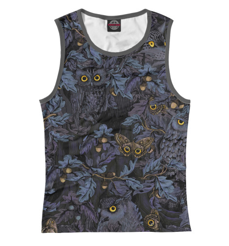 

Майки Print Bar, Белый, Night forest