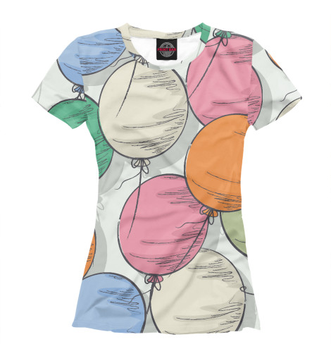 

Футболки Print Bar, Белый, Воздушные шарики