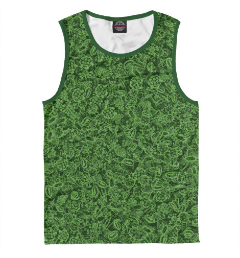 

Майки Print Bar, Белый, Зеленые микробы