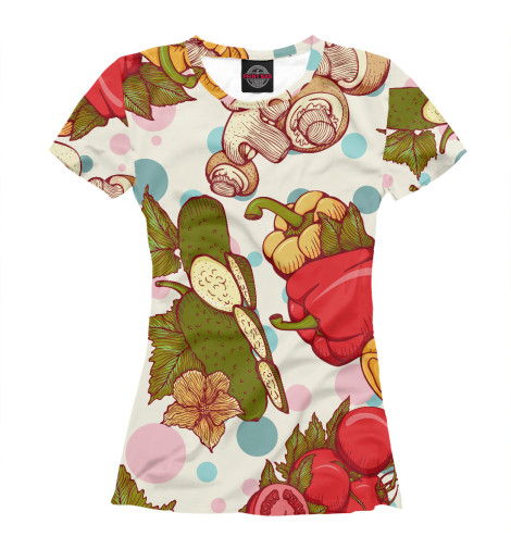 

Футболки Print Bar, Белый, Овощи