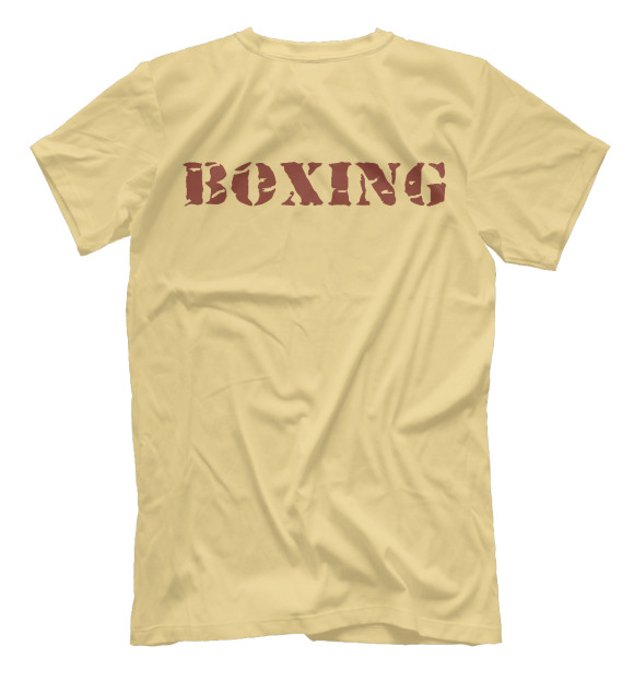 Мужская футболка с изображением Boxing Ccub цвета Белый