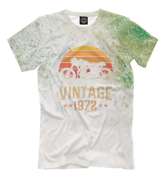 Футболка для мальчиков с изображением Vintage 1972 Retro цвета Белый