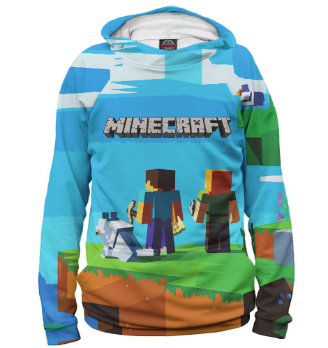

Худи Print Bar, Белый, Minecraft