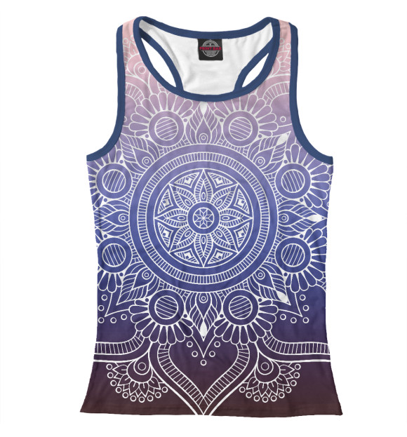 Женская майка-борцовка с изображением Veina цвета Белый