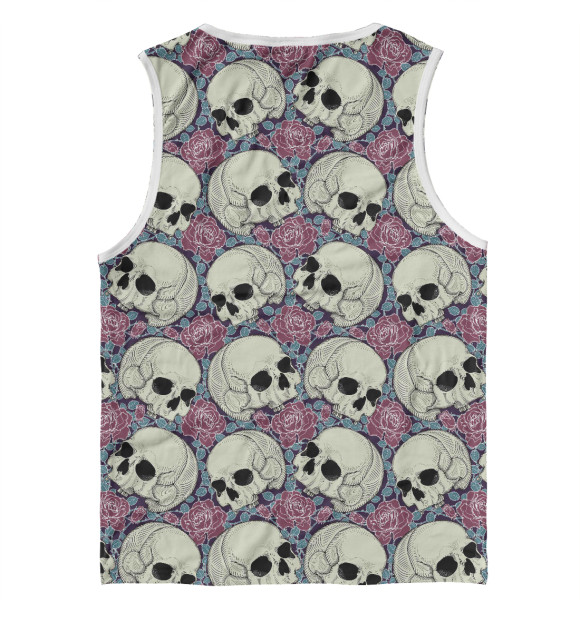 Майка для мальчика с изображением Skull Garden цвета Белый