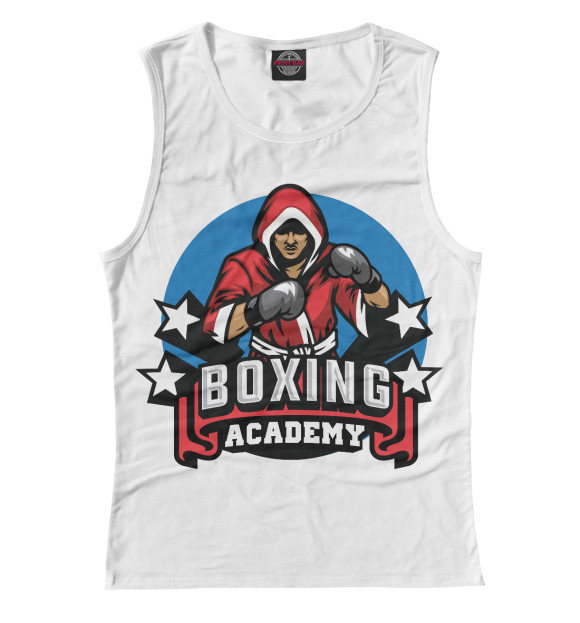 Майка для девочки с изображением Бокс цвета Белый