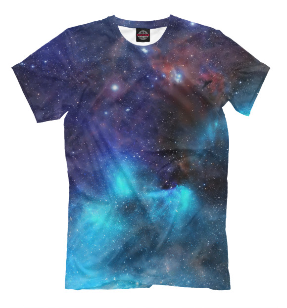 Мужская футболка с изображением Звездный путь цвета Молочно-белый