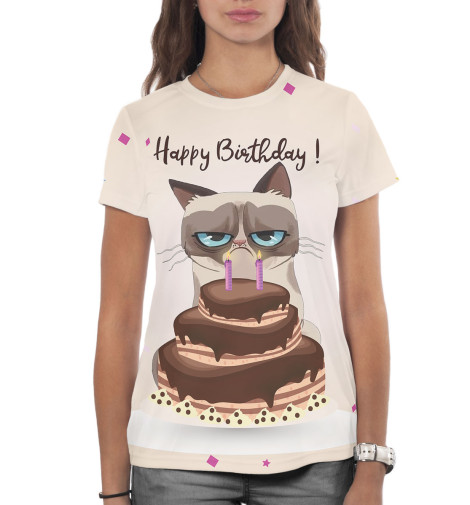 

Футболки Print Bar, Белый, Happy Birthday!