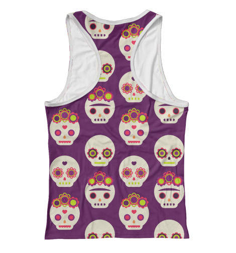 

Майки борцовки Print Bar, Белый, Мексиканские черепа