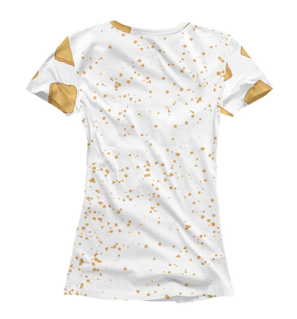 Женская футболка с изображением Dab хлебушек цвета Белый