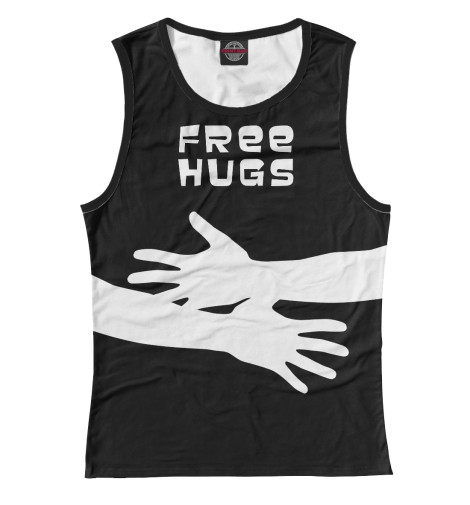 

Майки Print Bar, Белый, FREE HUGS
