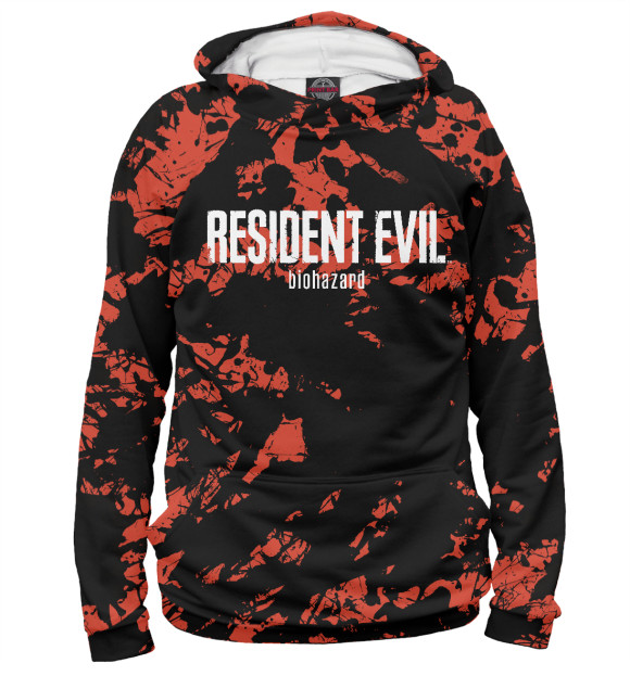 Женское худи с изображением Resident Evil цвета Белый