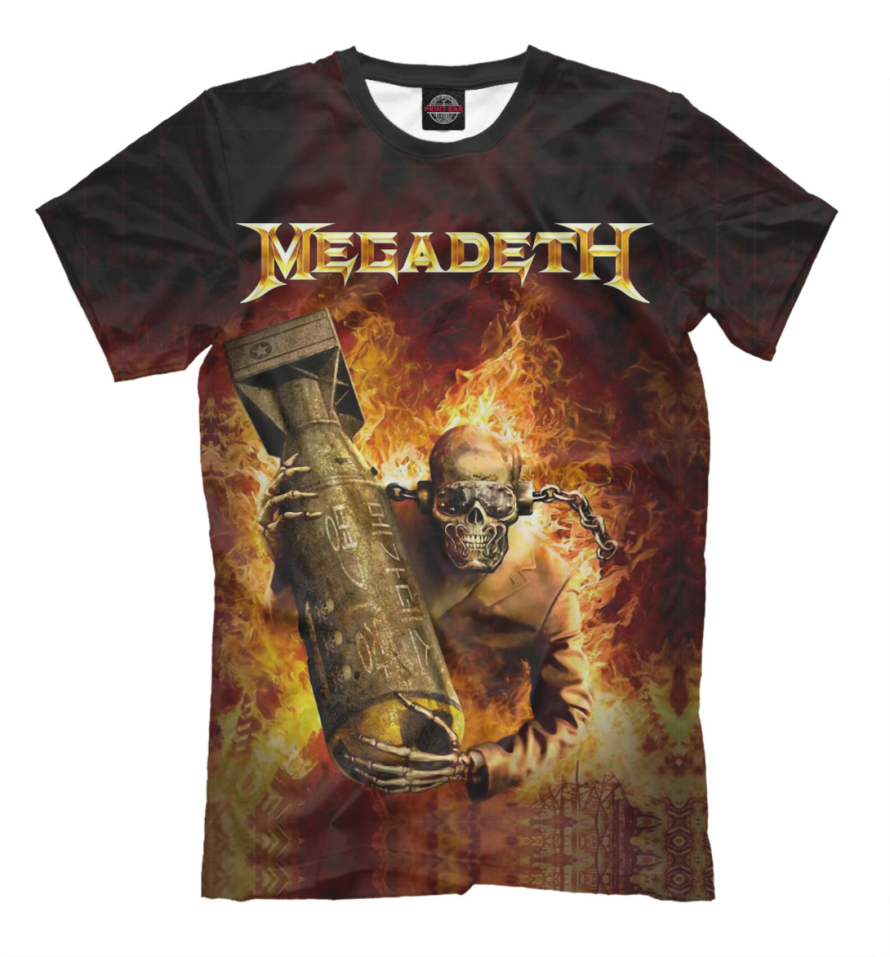Мужская Футболка Megadeth, артикул: MGD-559561-fut-2
