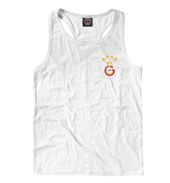 Мужская майка-борцовка с изображением Galatasaray цвета Белый