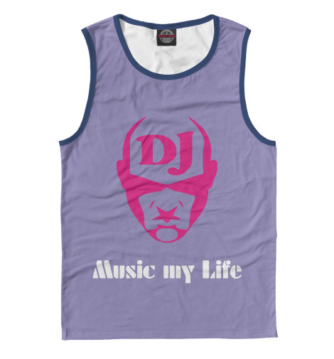 

Майки Print Bar, Белый, Music my life