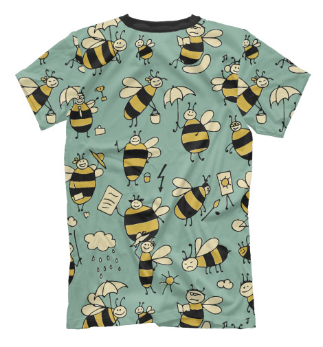 

Футболки Print Bar, Серый, Пчёлки