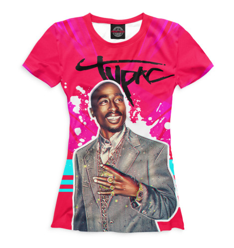 

Футболки Print Bar, Белый, 2Pac