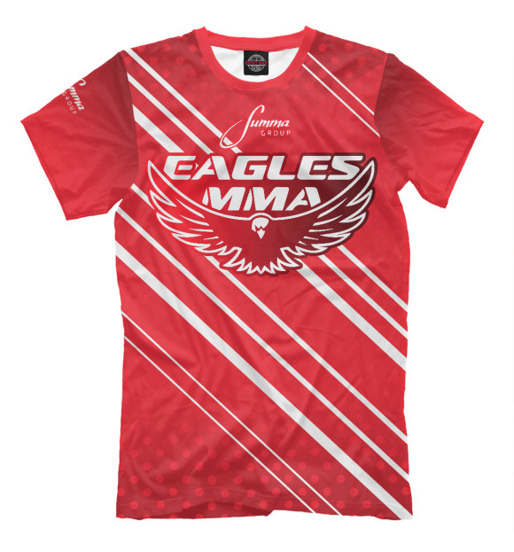 Мужская футболка с изображением Eagles MMA цвета Темно-розовый