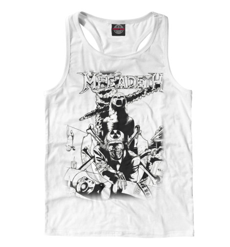 

Майки борцовки Print Bar, Белый, Megadeth