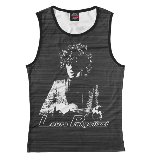 Майка для девочки с притом Laura Pergolizzi цвета Белый Майка для девочки с изображением Laura Pergolizzi цвета Белый