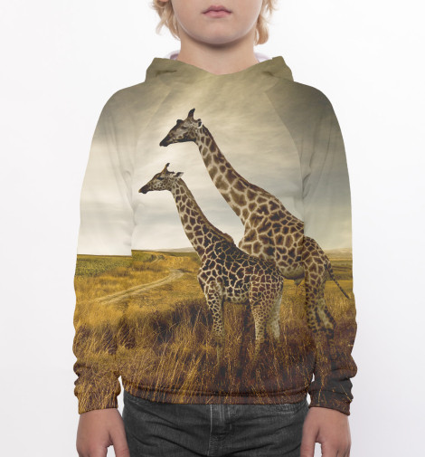 

Худи Print Bar, Белый, Жирафы на прогулке