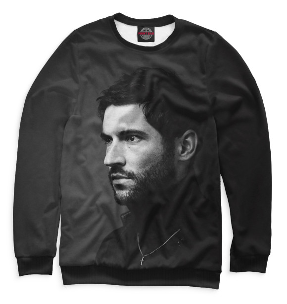 Женский свитшот с изображением Люцифер цвета Белый