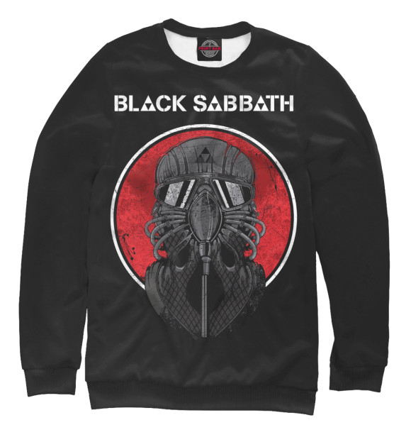 Женский свитшот с изображением Black Sabbath цвета Белый