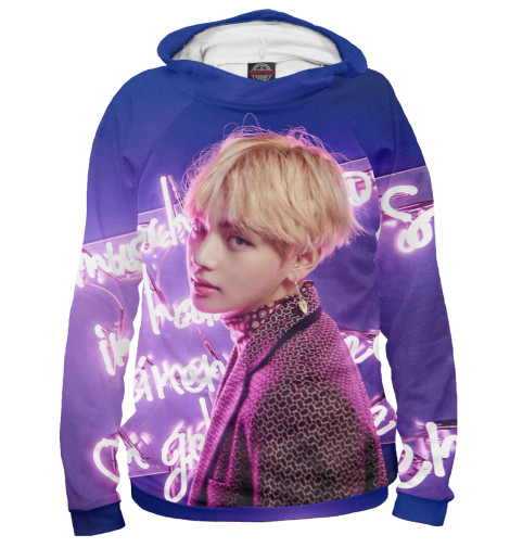 

Худи Print Bar, Белый, BTS V