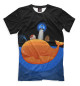 Мужская футболка Кит-остров