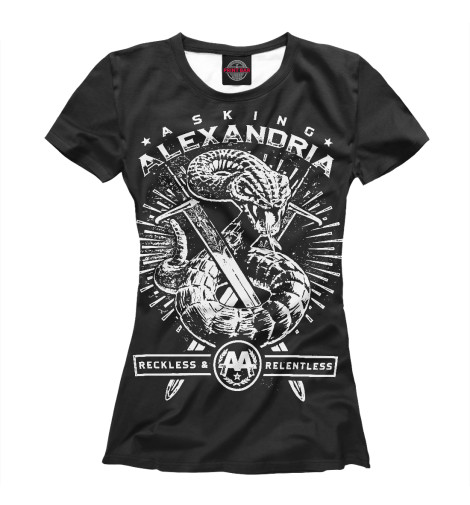 

Футболки Print Bar, Белый, Asking Alexandria