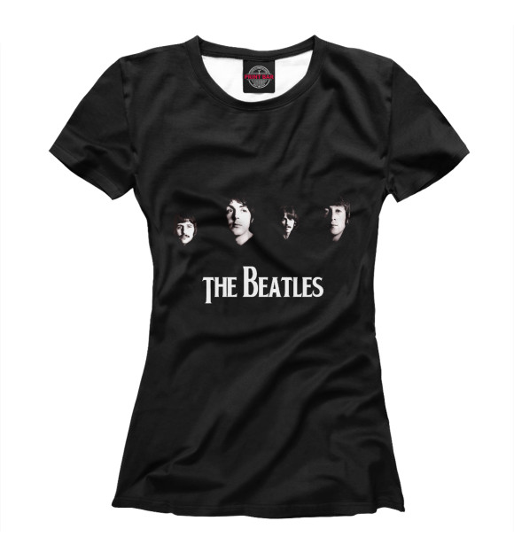 Футболка для девочек с изображением The Beatles цвета Белый