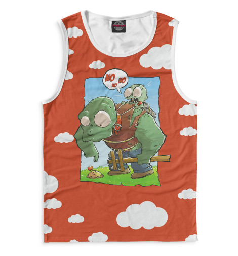

Майки Print Bar, Белый, Plants vs. Zombies
