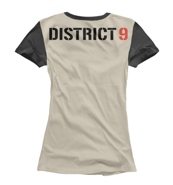 Женская футболка с изображением District 9 цвета Белый
