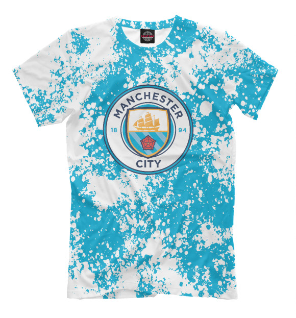 Футболка для мальчиков с изображением Manchester City цвета Белый