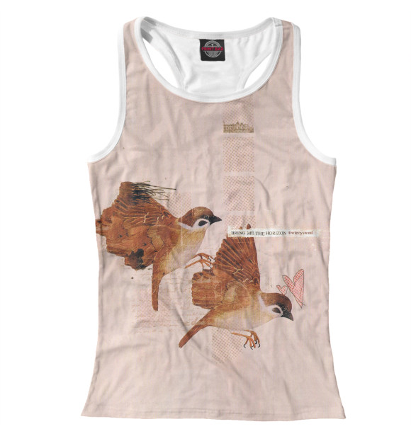 Женская майка-борцовка с изображением Bring Me The Horizon цвета Белый