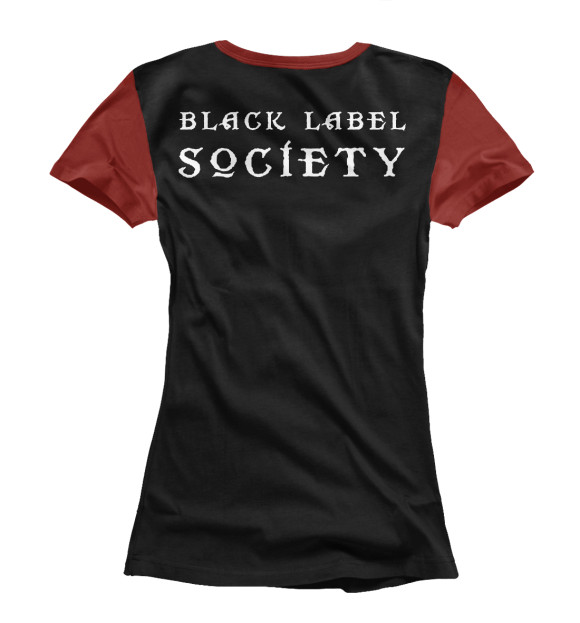 Женская футболка с изображением Black label society цвета Белый