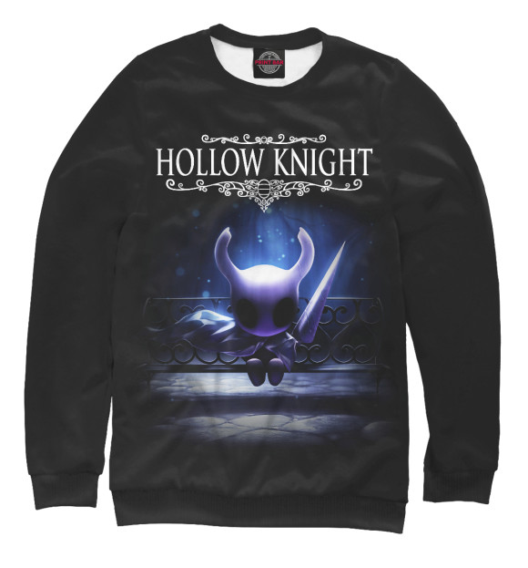 Свитшот для мальчиков с изображением Hollow Knight цвета Белый