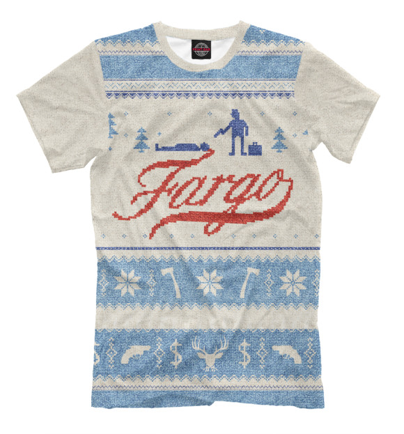 Футболка для мальчиков с изображением Фарго цвета Бежевый