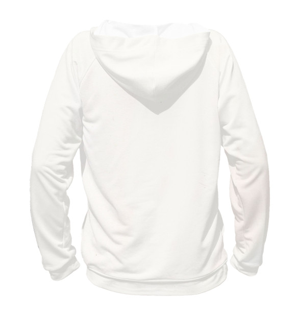 Мужское худи с притом Девушка цвета Белый Мужское худи с изображением Девушка цвета Белый