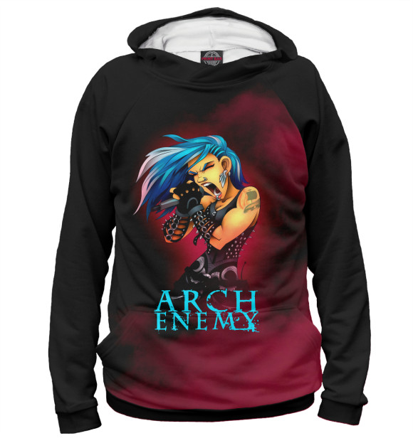 Женское худи с изображением Arch Enemy цвета Белый