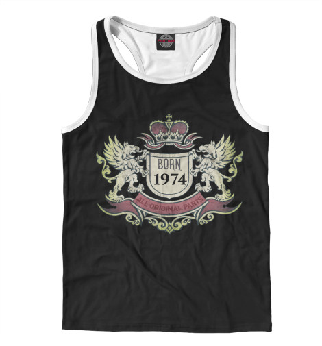 

Майки борцовки Print Bar, Белый, BORN 1974