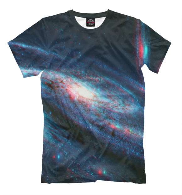 Футболка для мальчиков с изображением Галактика цвета Белый