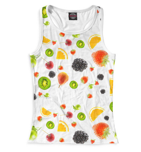 

Майки борцовки Print Bar, Белый, Фрукты и ягоды