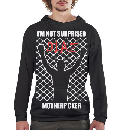 

Худи Print Bar, Белый, Нейт Диас