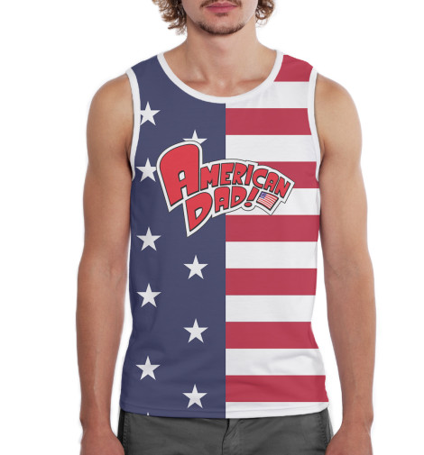 

Майки Print Bar, Белый, Американский папаша