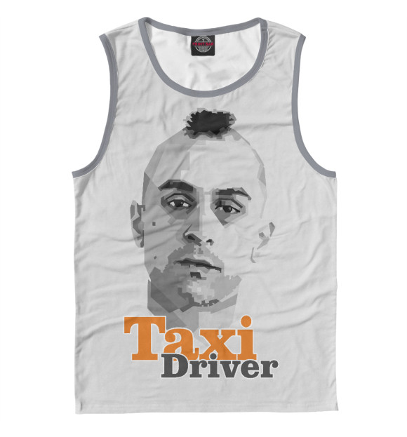 Майка для мальчика с изображением Таксист цвета Белый