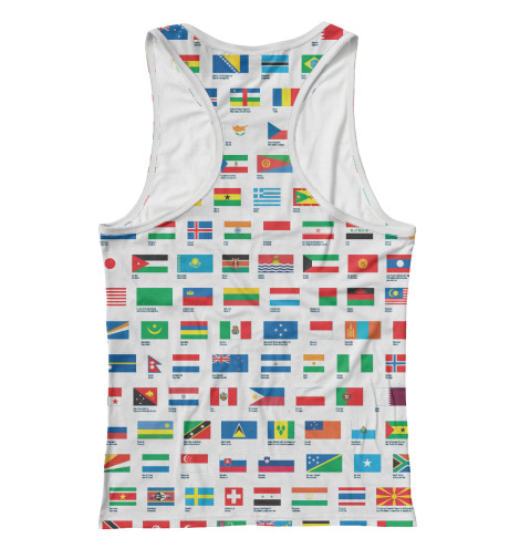 

Майки борцовки Print Bar, Белый, Флаги