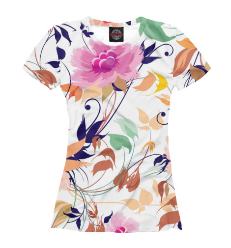 

Футболки Print Bar, Белый, Flower