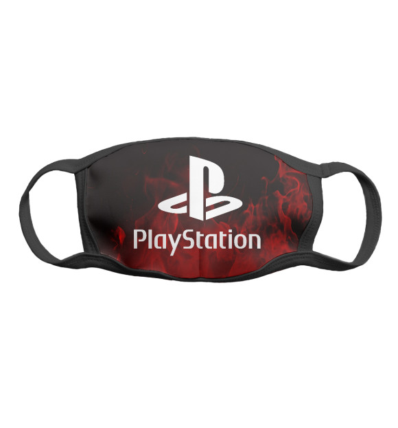 Маска тканевая с притом Playstation | Плейстейшн цвета Белый Маска тканевая с изображением Playstation | Плейстейшн цвета Белый